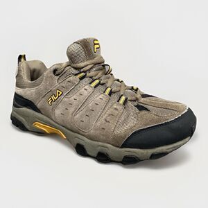 Men’s FILA Brown Suede Lace Up Hiking  Shoes Size 8.5 (Compare to Merrell)